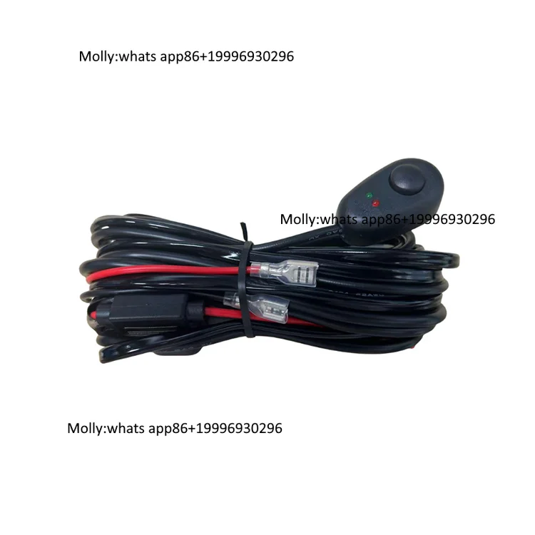 Trontech LED Motorcycle Light Harness Kit-Universal Fitment 300cm Wiring for Retrofit/Upgrade Essential Accessory