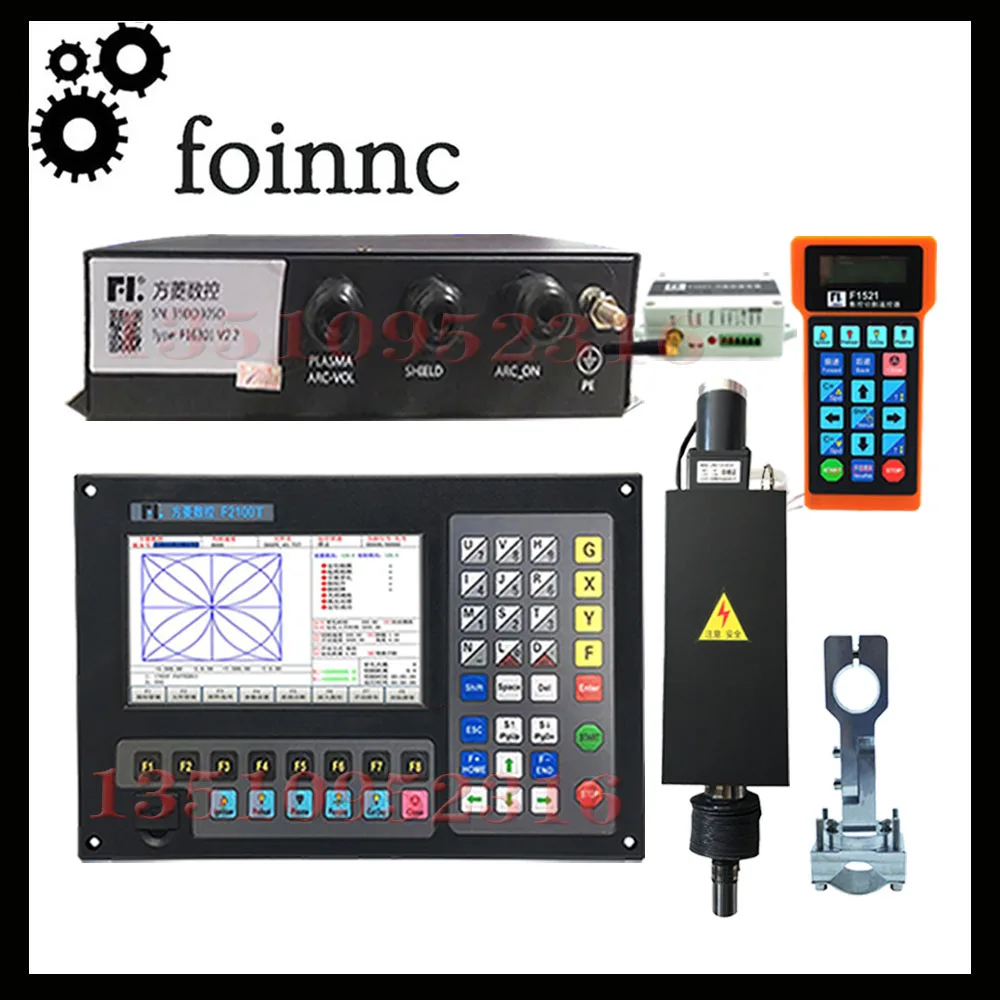 Imagem -02 - Plano de Corte Plasma Controlador Cnc Eixos Plasma Chama Corte Sistema Controle Mais Thc Corpo Levantamento Jykb130-dc24v Mais F521 F2100t V5.0