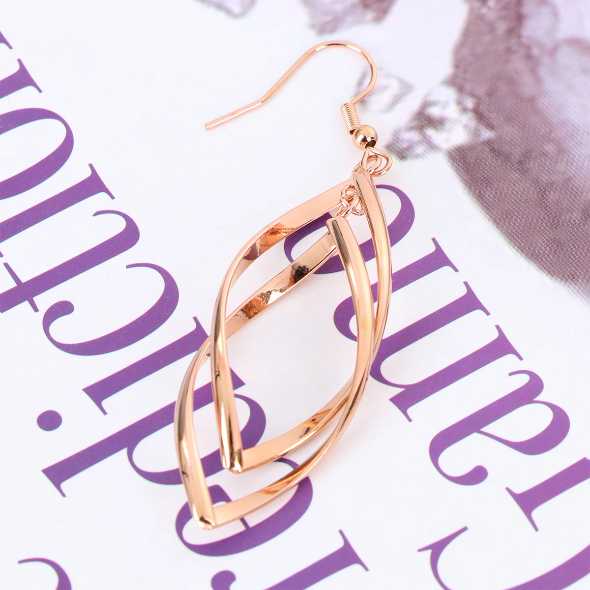 

Stylish Titanium Steel Earrings Minimalist Geometric Rhombus Design Elegant Women Wedding Engagement Party Jewelry Gift for Mom