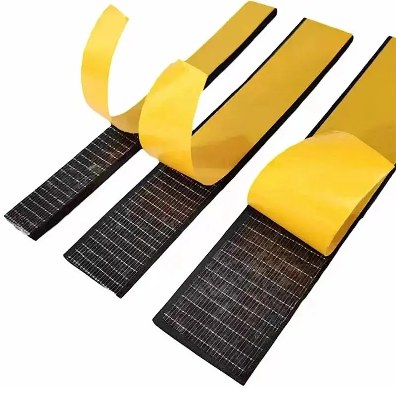 New Self Adhesive Sponge Seal Strip Thicken Black EPDM Rubber Single Sided Soundproof Foam Anti-collision Gasket image 6
