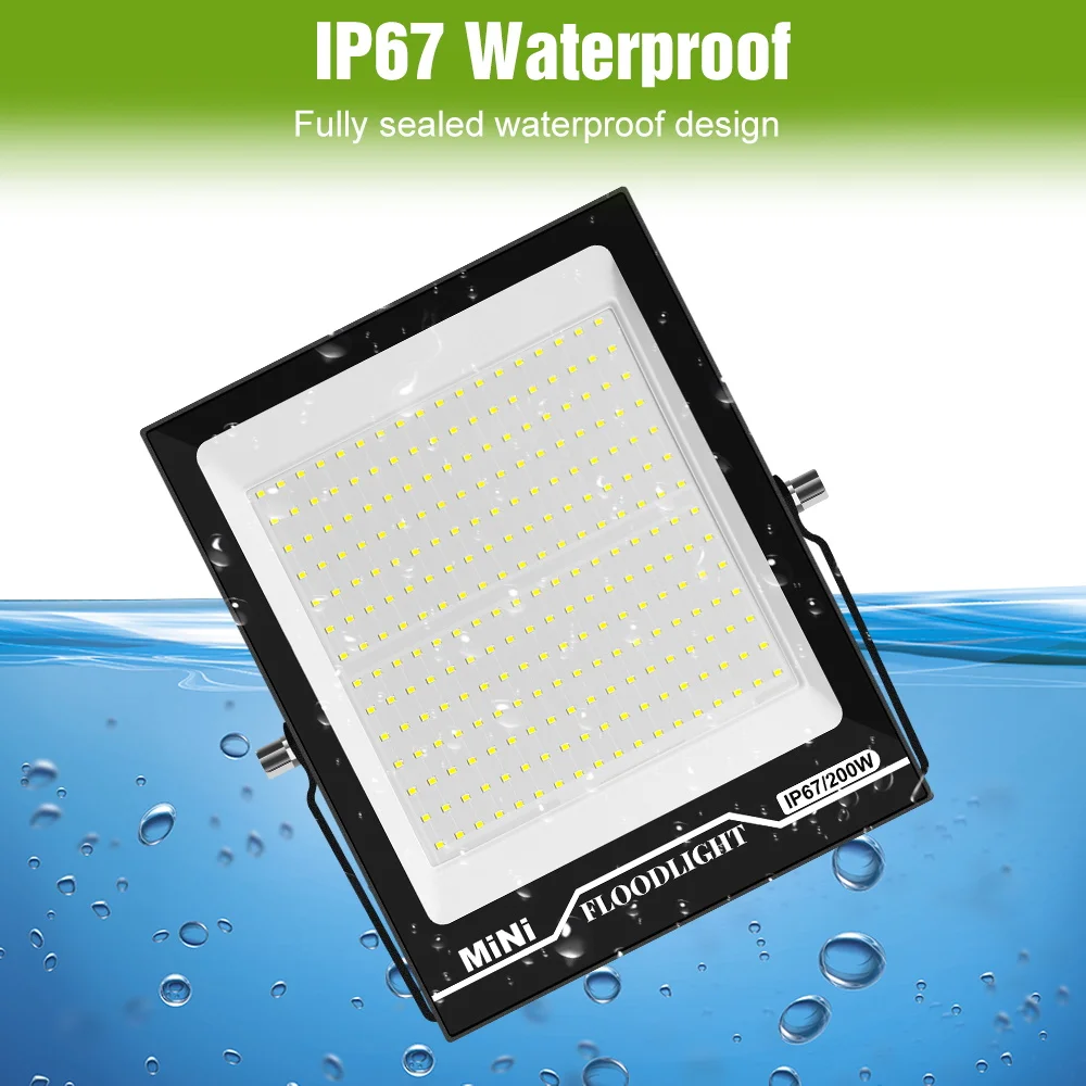 220V LED Floodlight Reflector Spotlights IP67 Waterproof Outdoor Garden Exterior Wall Street Lamp 10W 20W 30W 50W 100W 150W 200W