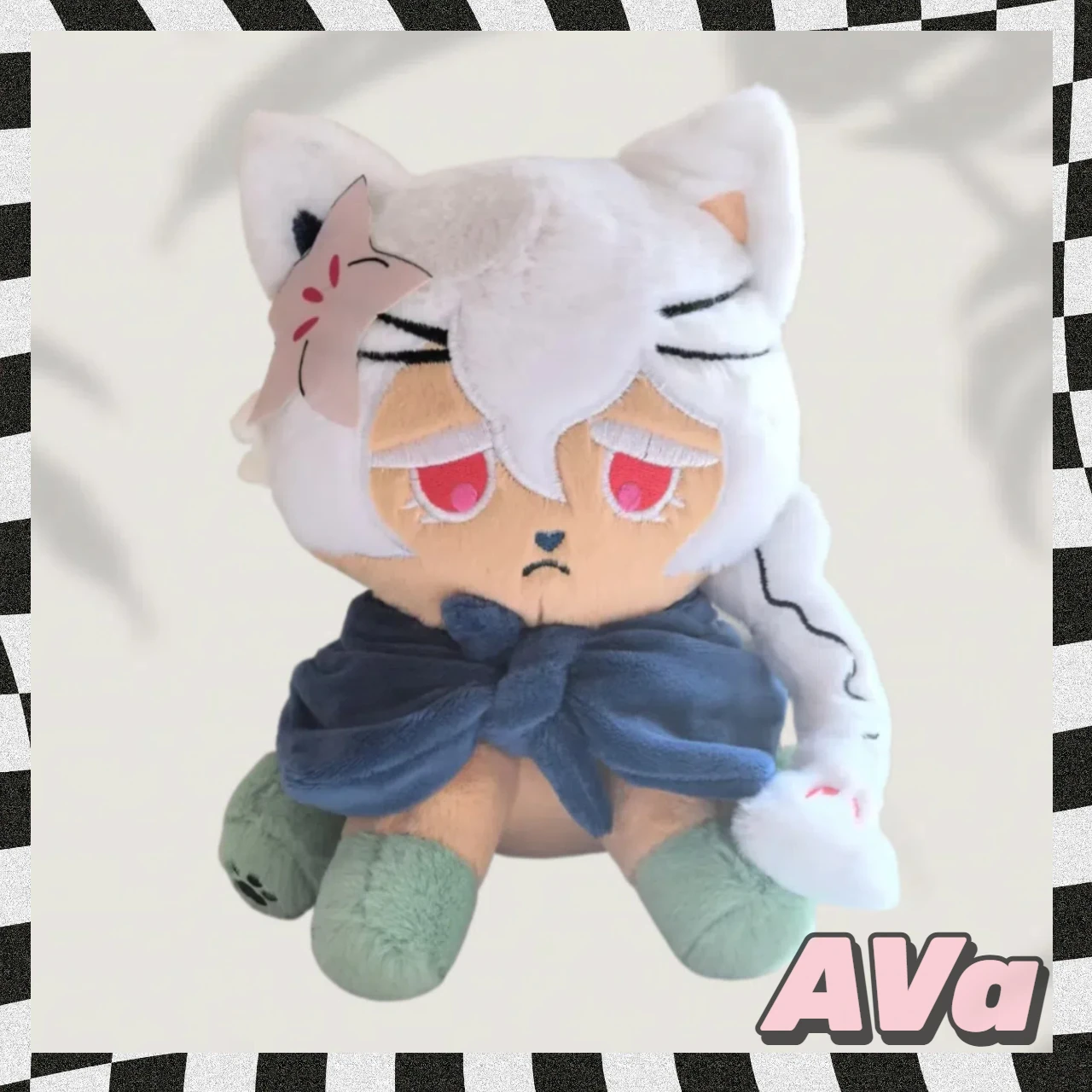 

[In Stock] Cookie Run: Kingdom 25cm Shadow Milk Cookie Cat Anime Figure Plush Toys Cute Cat Plush Doll Custom Toys Kids Gift