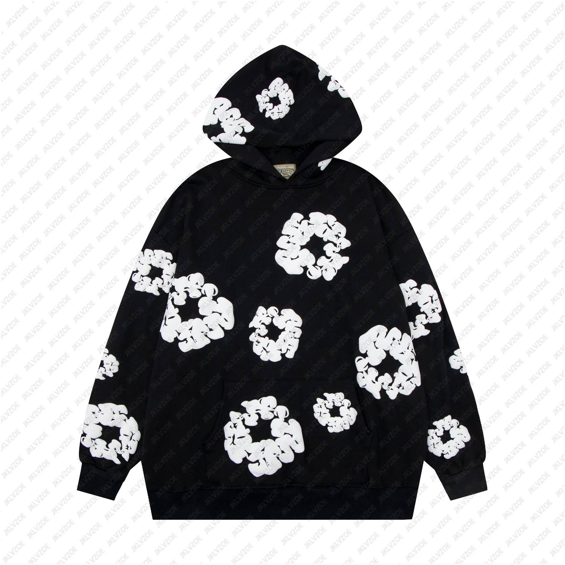 Hoodies Of Men ＆ Women Unisexy Streetwear Vintage Casual Pullover Sweatshirt Kapok Flower Pattern Y2k Couple Clothes Kids Hoody