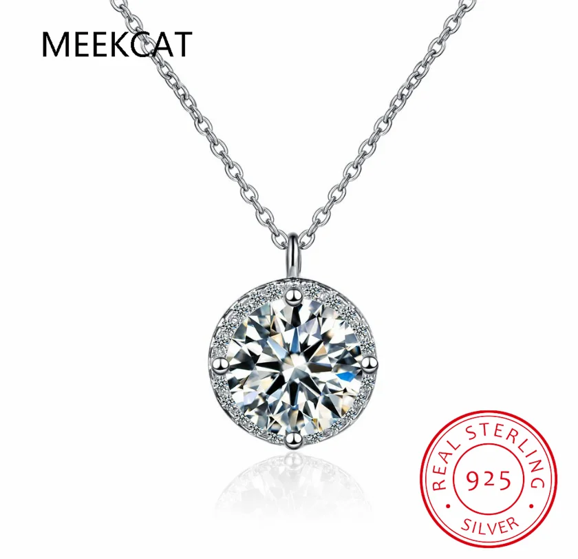 Promotion of multiple 1.0 carat moissanite windmill pendants, luxury wedding 925 sterling silver jewelry diamond necklace
