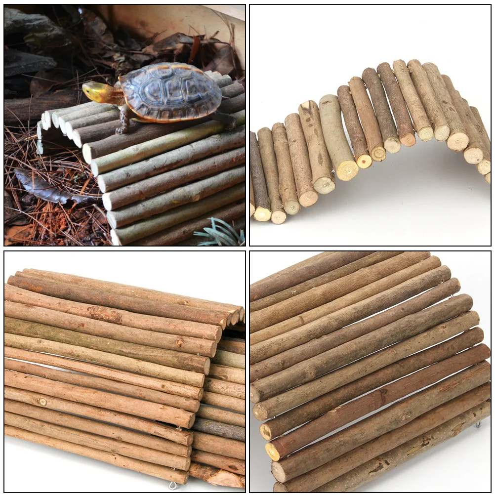 

Hideout House Turtle Wood Fences Land Shelter Tortoises Climbing Stair Hamster Hiding Cave Lizard Platform Reptile