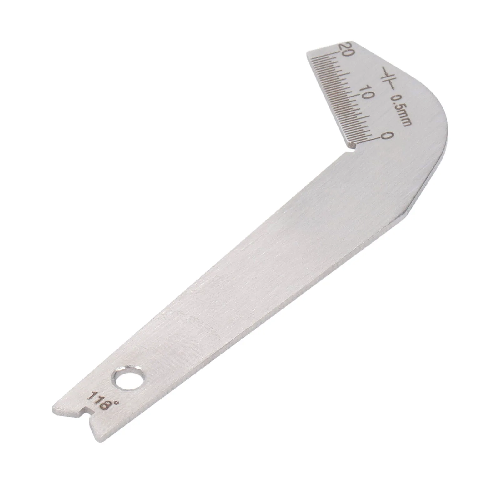 مقياس شحذ لقمة الحفر من الفولاذ المقاوم للصدأ ، أداة شحذ غيج ، زاوية دقيقة 148 ° ، #4