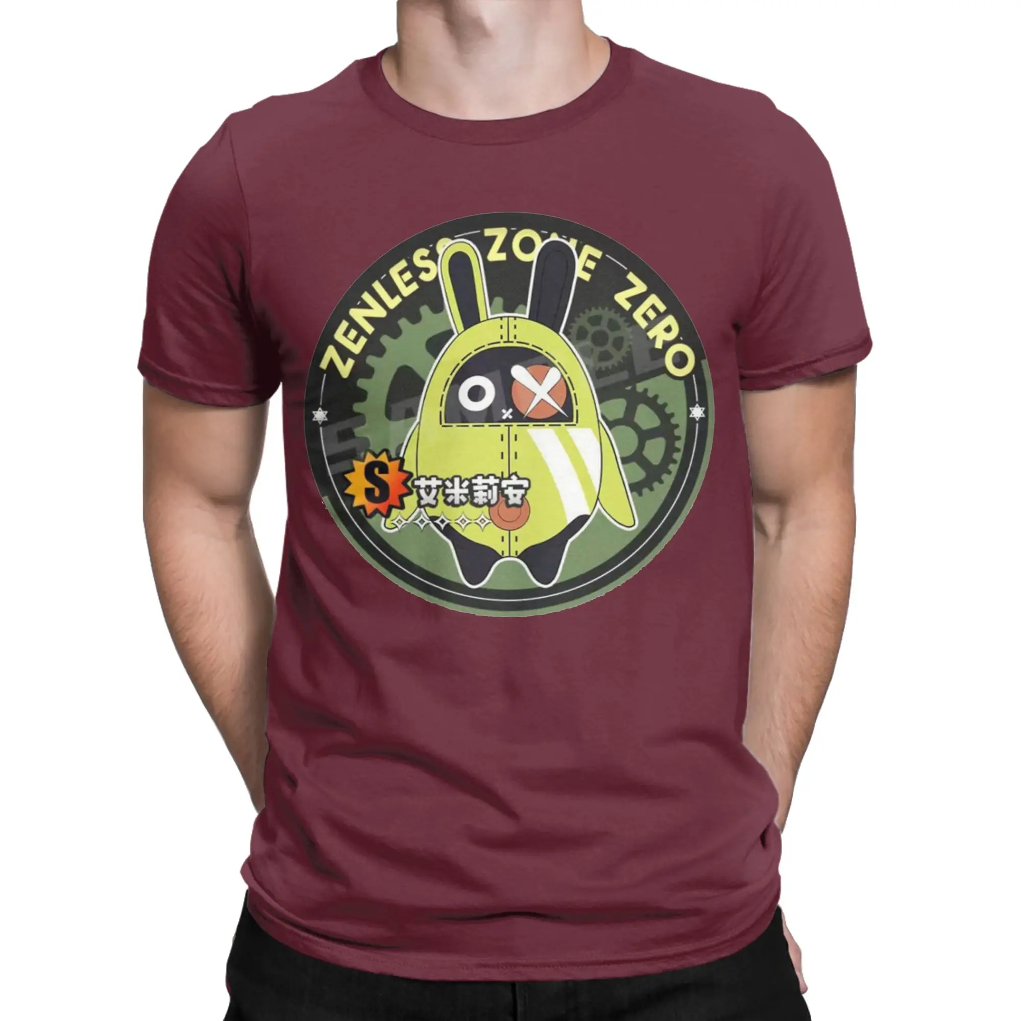 Funny Bangboo Zenless Zone Zero T-Shirts for Men Round Collar 100% Cotton T Shirts  Short Sleeve Tee Shirt Gift Idea Clothing