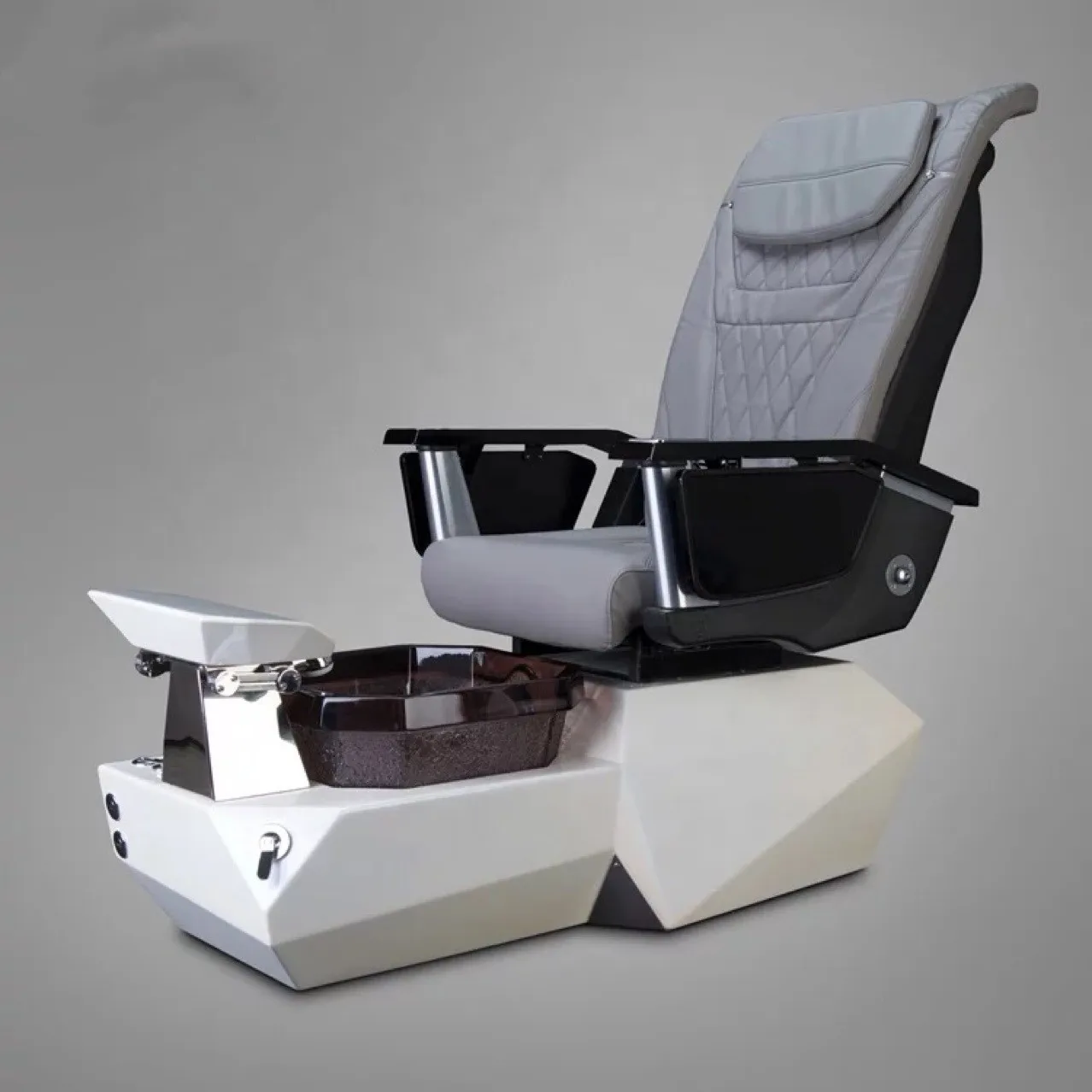 Modern Luxury Beauty Nail Salon Electric Reclining Discharge Pump Pipeless Whirlpool Manicure Foot Spa Massage Pedicure Chair