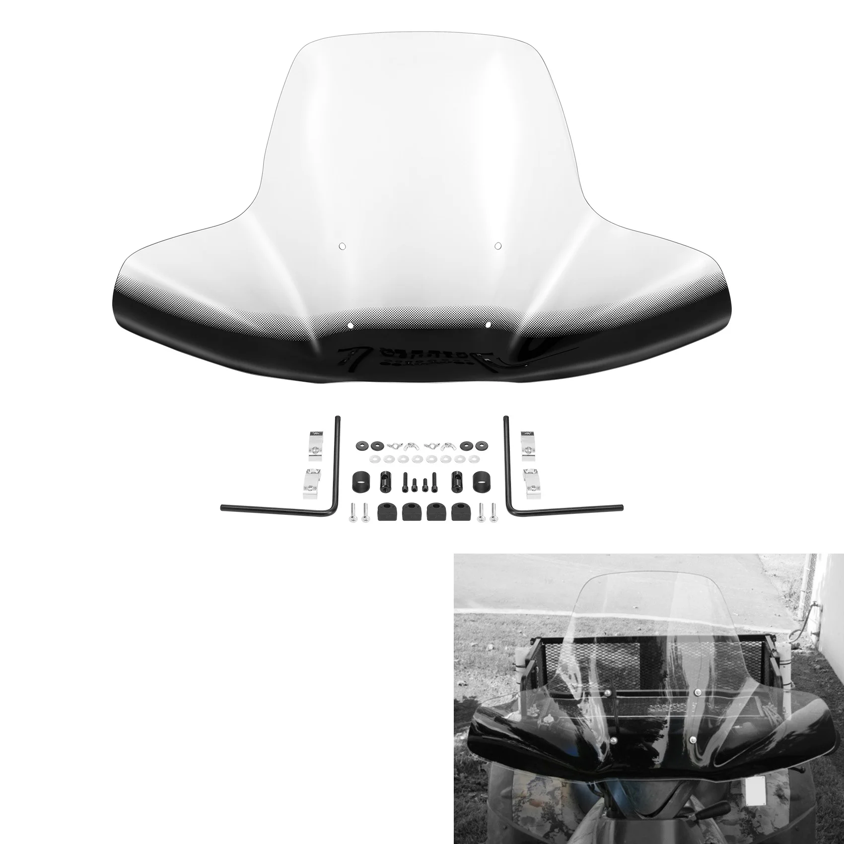 

Большой лобовое стекло для мотоцикла Honda Yamaha Kawasaki Can-Am Polaris