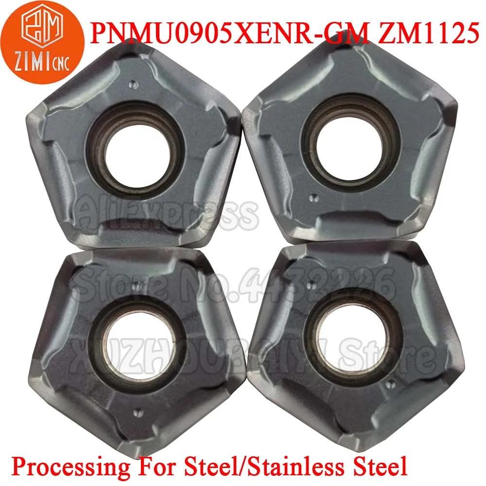 10 pz muslimgm PNMU0905 XENR PNMU 0905 PNMU0905XENR-GM ZM1125 inserti di fresatura in metallo duro utensili per tornitura lama di taglio CNC