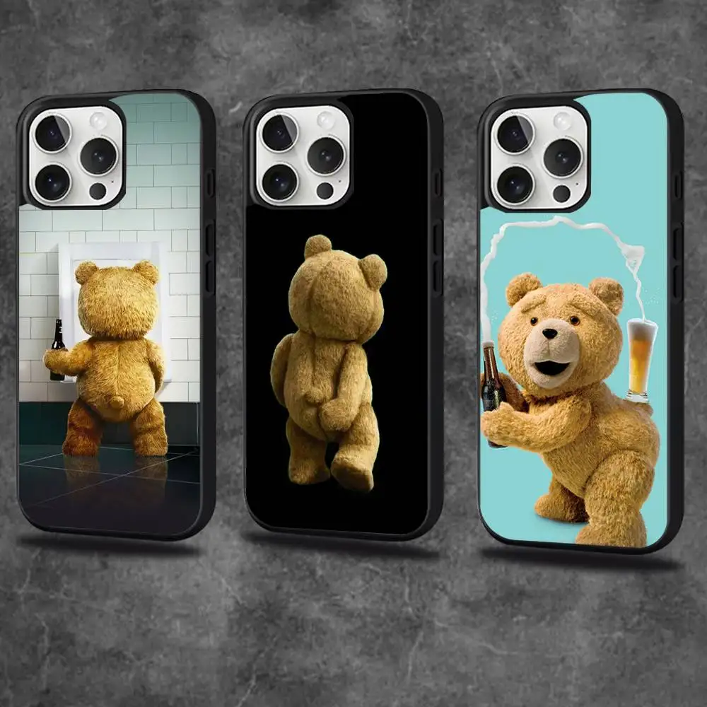 

T-Teddy B-Bear Movie Ted Phone Case For iPhone 17,16,15,14,13,12,11,Pro,Max,Plus,Mini,SE4,E Magnetic Magsafe Wireless Charging