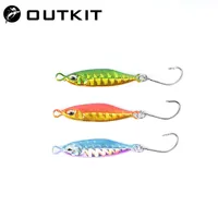 New Mini Fishing Lure 3.2CM 5g Spoon Metal Lures Spinnerbait Minnow Small Fish Single Hook Jig Stream Trout Winter Ice