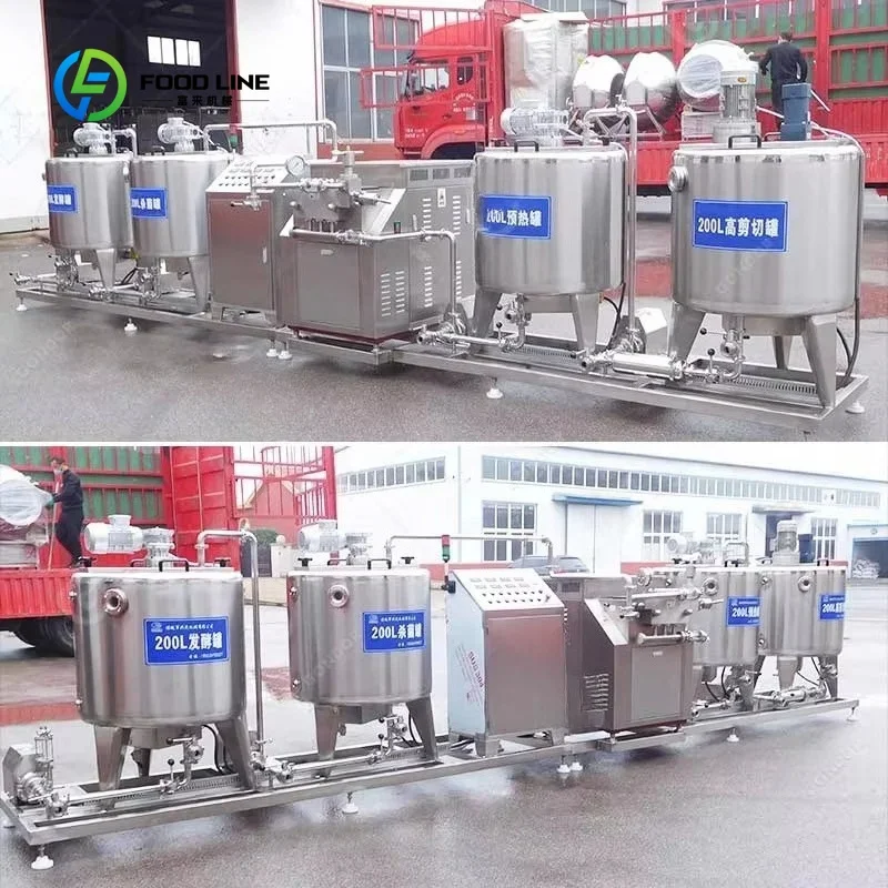 Milking Small High Productivity Full Yogurt Production Line Process Equipment Milking Machine custom