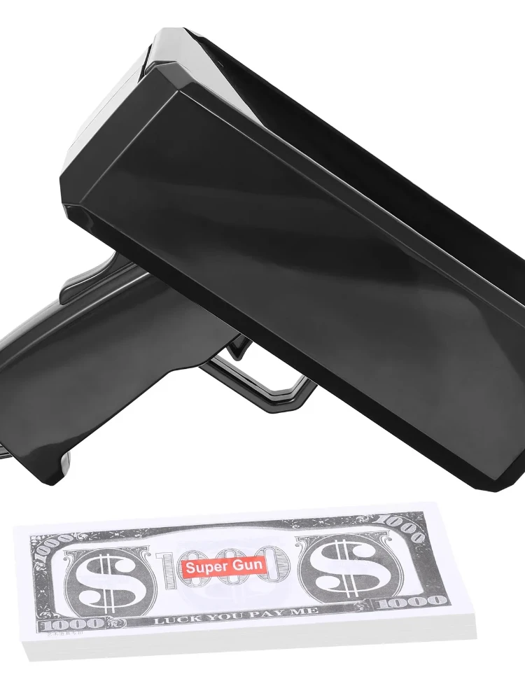 1 ensemble de tir d'argent portatif pour les films de jeux d'anniversaire de mariage, accessoires de baccalauréat, fournitures de fête, pistolet d'argent en Spray de célébration, vente en gros