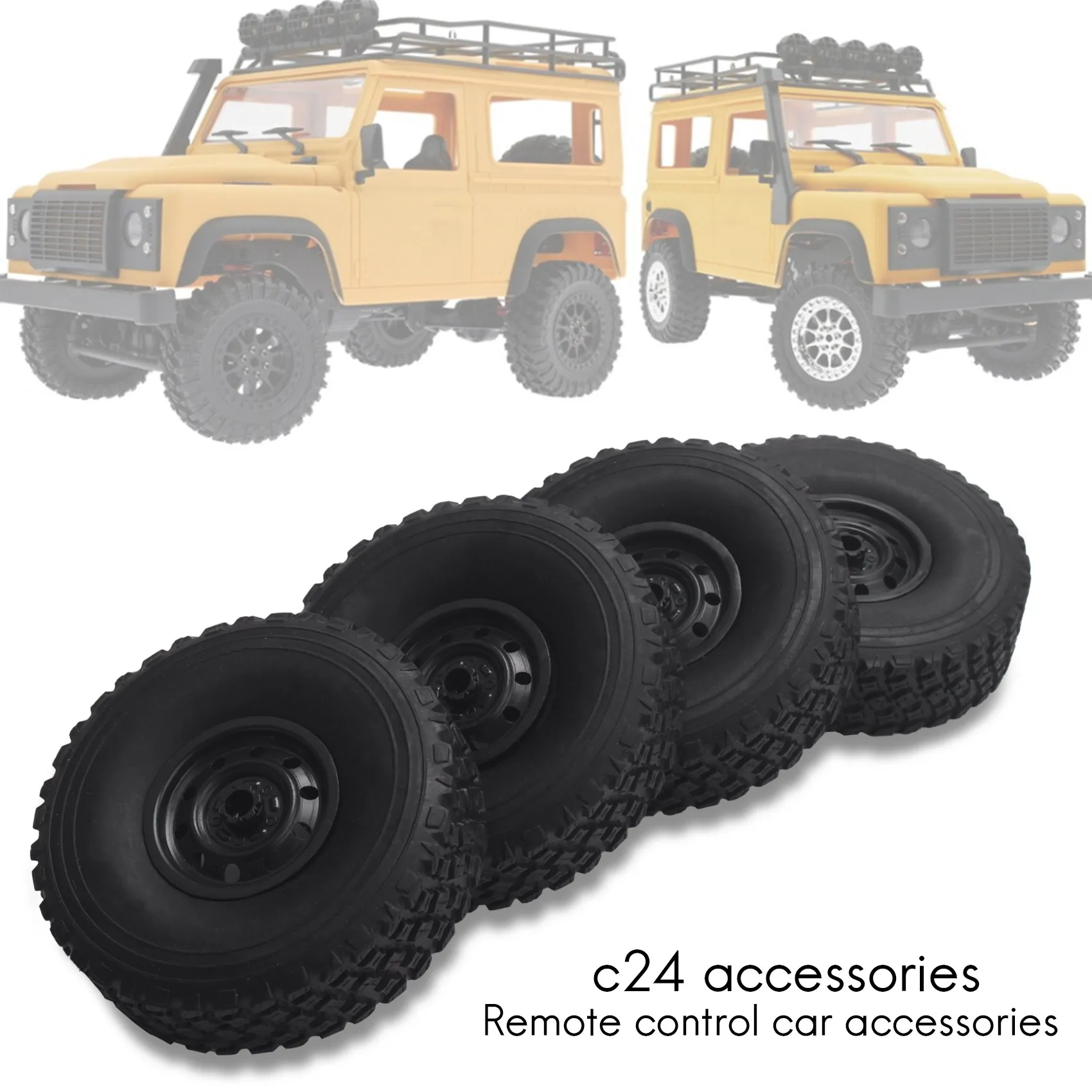 4Pcs RC Car Tires Tyre Wheel Upgrades Accessories for MN D90 D91 D99 MN99S C14 C24 C34 C44 RC Car Spare Parts