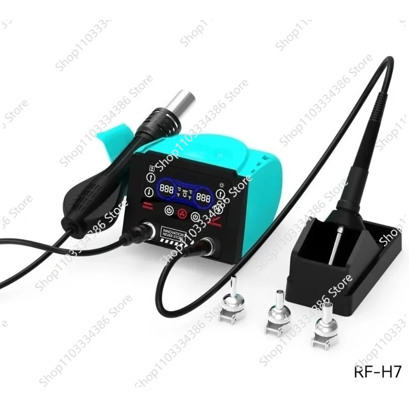 RF-H7 Dual Station Soldering Station 500W Hot Air Gun Disassembly Soldering Station Mobile Phone BGA Motherboard Repair