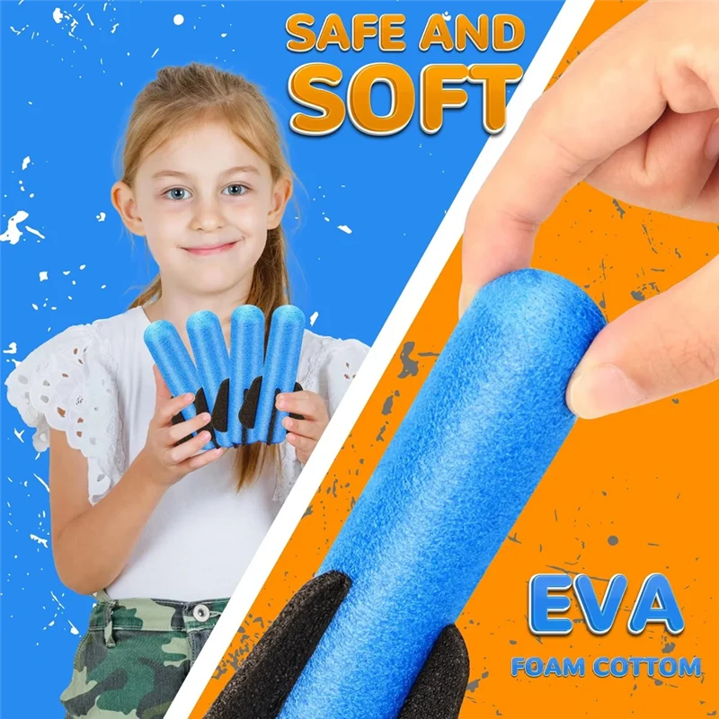 Handheld Rocket Launcher With 4Pcs Foam Rockets, Launch Up To 50 Feet Range, Fun Outdoor Gift For Boys And Girls