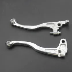 Pair Chrome Motorcycle Brake Clutch Lever Handle For Suzuki DR250 650 DRZ400