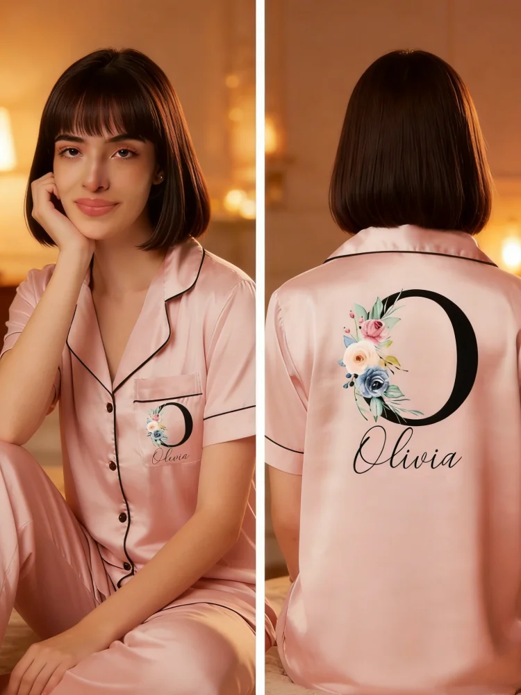 

Сатиновый комплект пижам для свадебной вечеринки, одинаковые пижамы для невесты и подружек невесты, идеальный свадебный подарок для подружек невесты, доступны большие размеры.