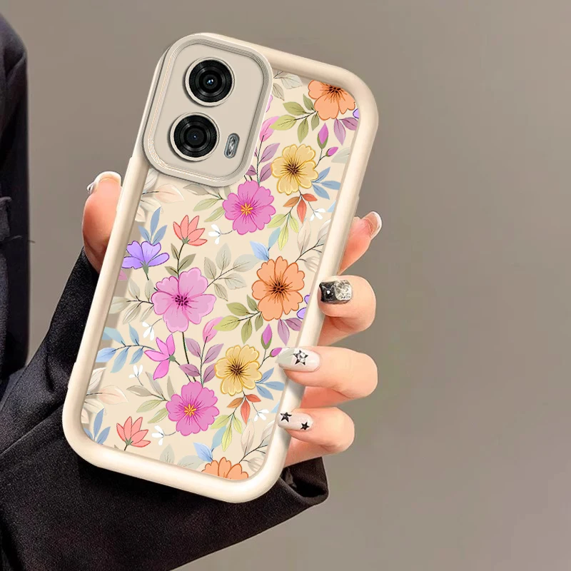 G24 Colorful Flower New Sky Eye Phone Case For Motorola Moto G24 G24Power G54Power G20 G30 G34 G53 G54 G84 E40 E32 G04 G22 Cover