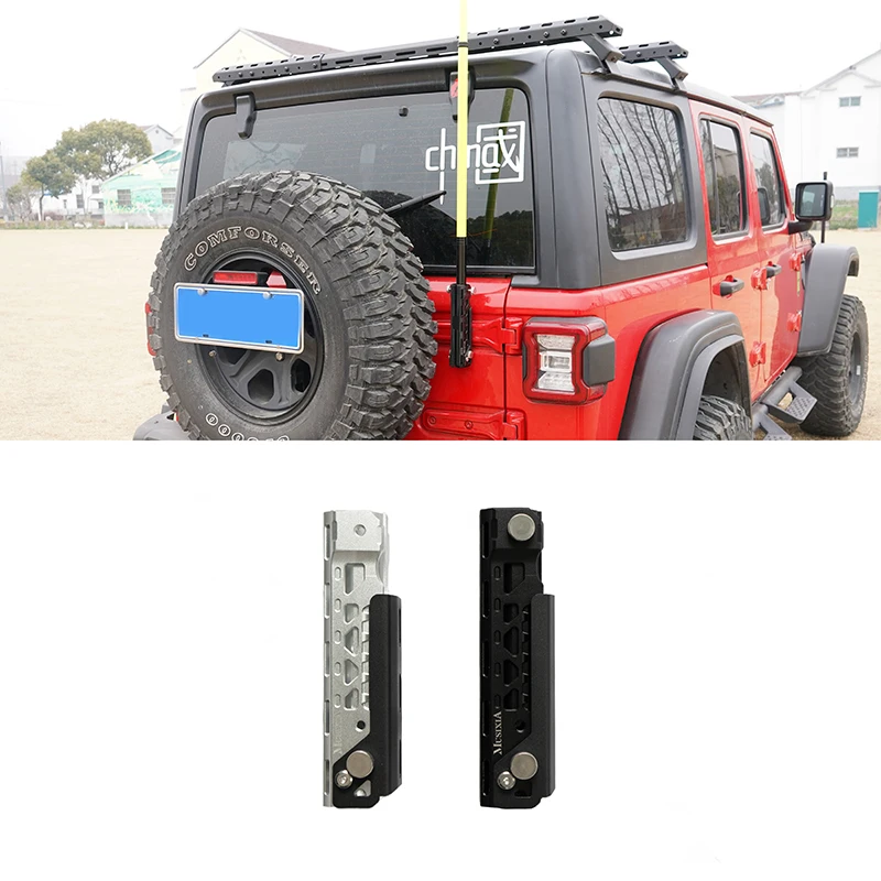 Pickup Universal Multi-Function Aluminum External Accessories Flagpole Holder Bracket Tailgate Flag Mounting Bracket