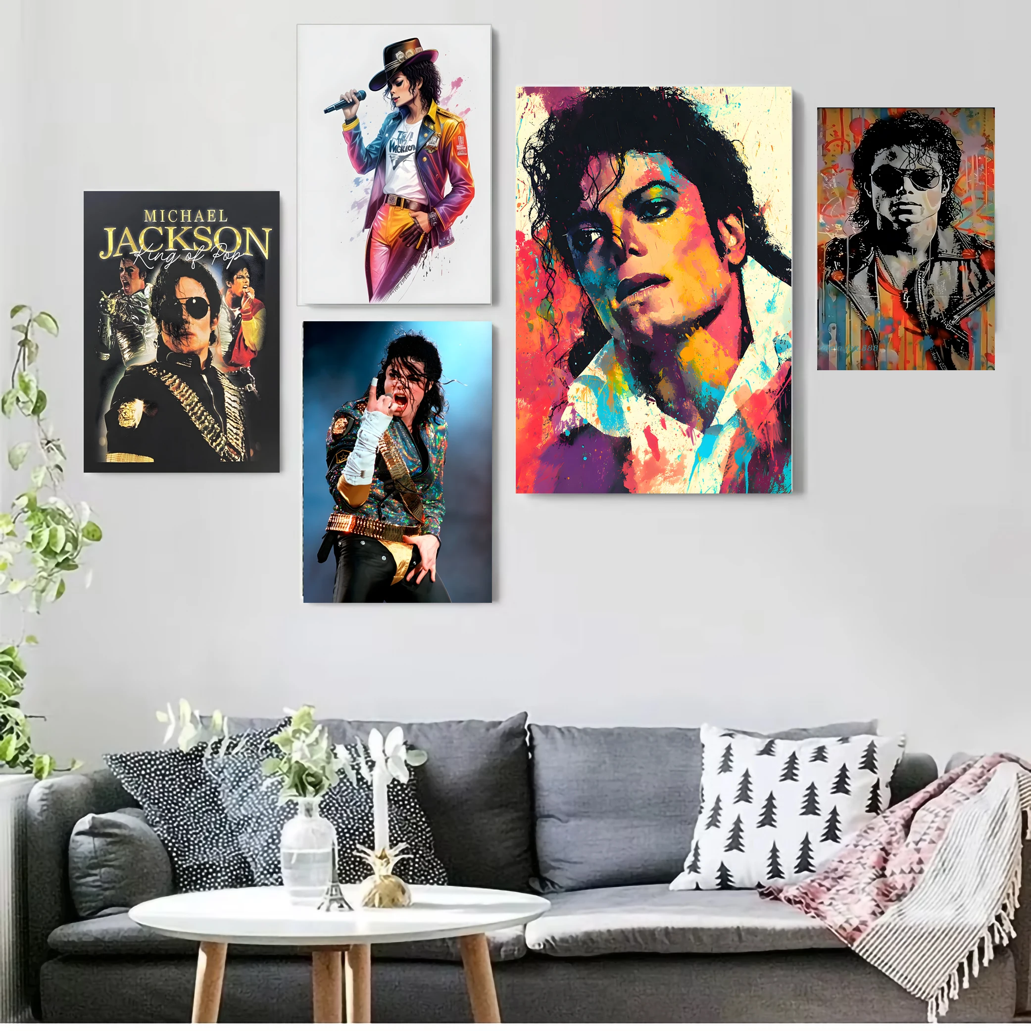 Rock superstar Michael Jackson decorative paintings/high-end canvas printing/room decoration paintings pictures wall decoration