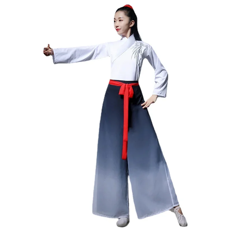 Traditionelles chinesisches Volkstanzkostüm für Damen, Yangge-Kleidung, für Erwachsene, elegante klassische Nationalkostüme, quadratischer Hanfu-Tanz