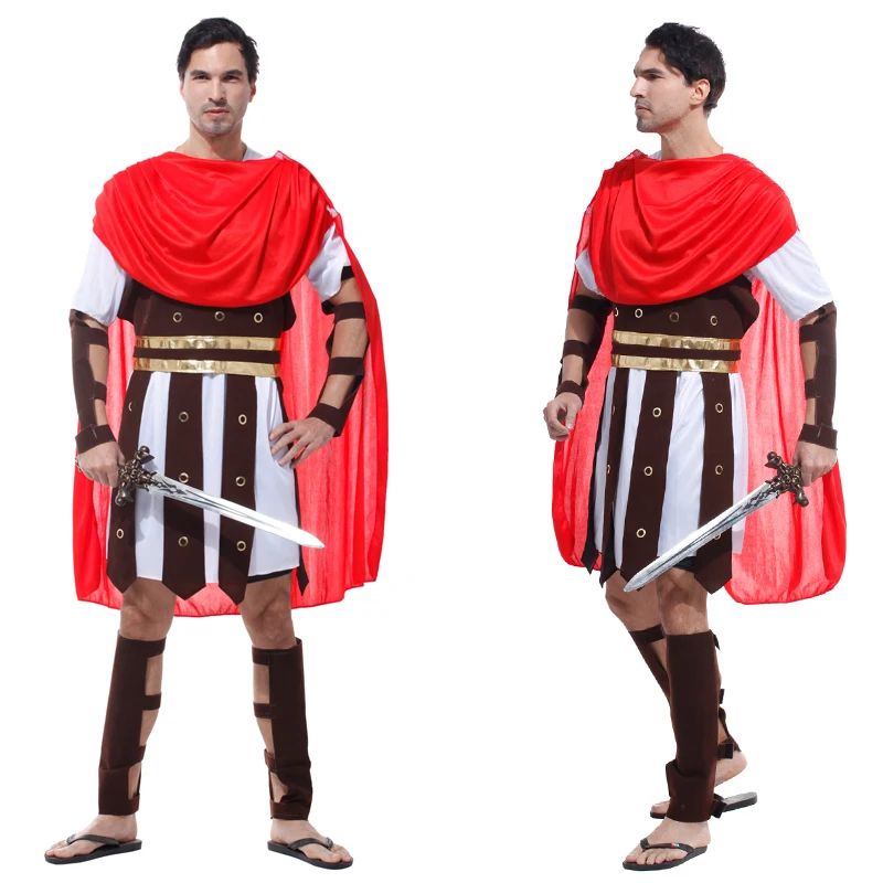 Costume de guerrier romain, ensemble familial de gladiateur Parent-enfant, tenues d'halloween pour adultes et enfants, Costume de Cosplay d'armure médiévale
