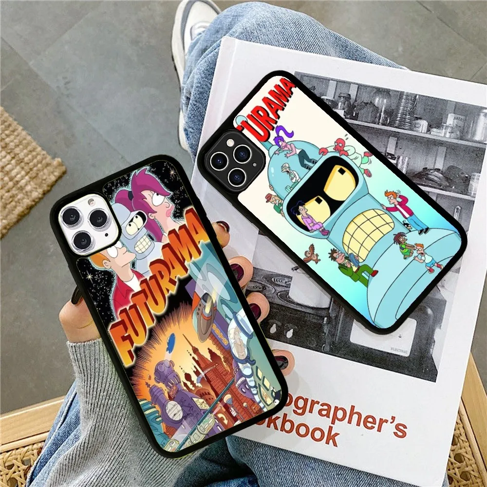 F-Futurama-Bender Art Phone Case Silicone PC+TPU For For iPhone  11 12 13 14 15 16 Plus Pro Max Cover