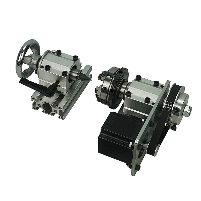 Sumbu Rotasi Putar ke-4 ke-5 DIY untuk Mesin Ukiran Penggilingan CNC Mini Router Bubut Kayu