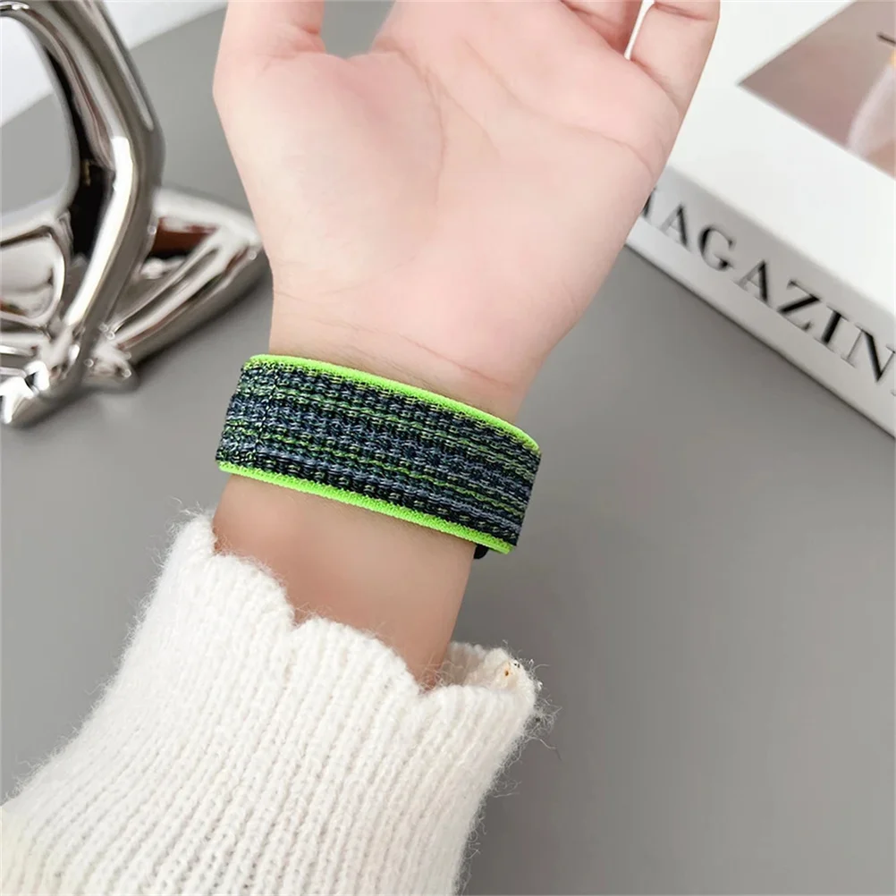 Nylon-Armband für Apple Watch Bänder 49/45mm 44mm 41mm 40mm 46mm Schlaufenarmband iWatch Series 11 10 9 8 7 6 5 Se Ultra 1-3 Armband – Detail 6