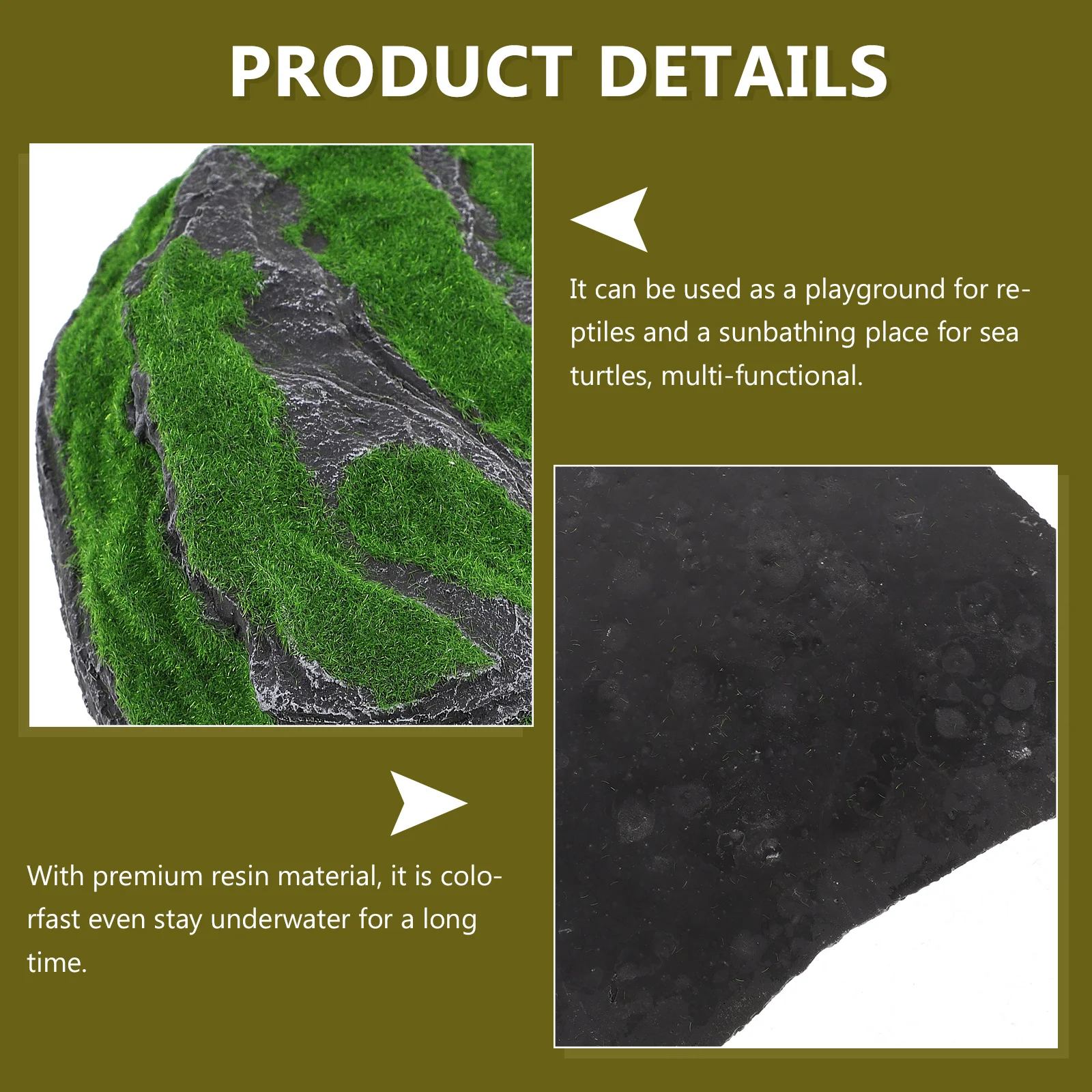 

Resin Tortoise Basking Platform Durable Turtle Ramp Reptile Climbing Resting Platform Aquarium Accessories Turtle Basking