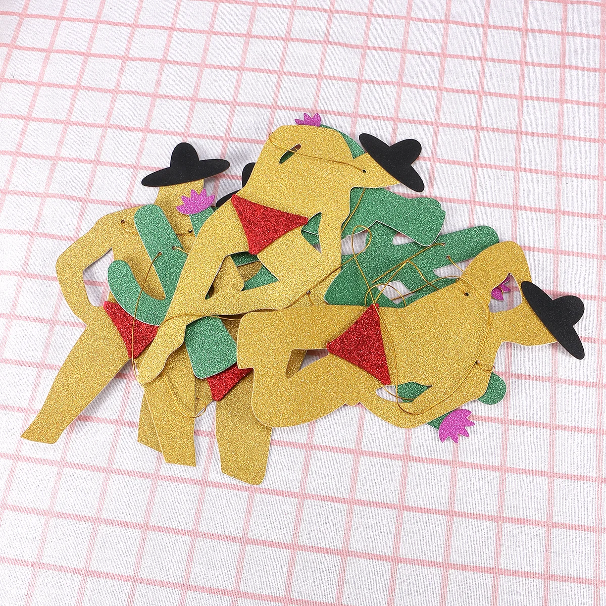 

2.5m Fiesta Decoration Banner Cactus Shaped Party Bunting for Summer Beach Bachelorette Baby Shower Wedding Event Decor