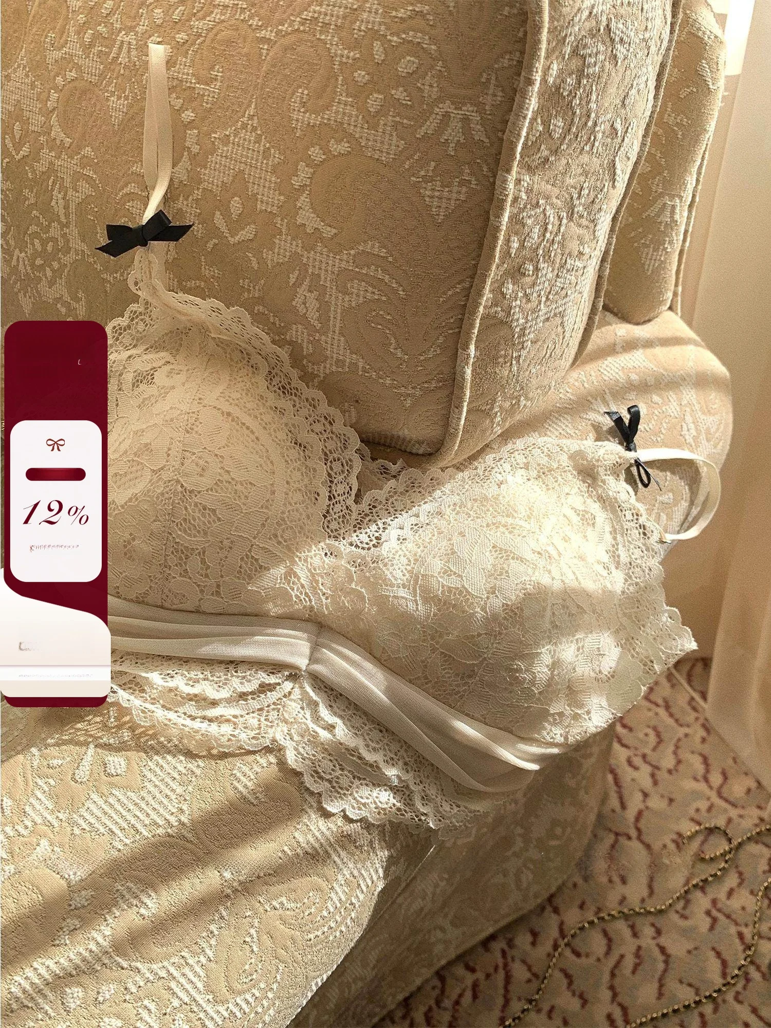 

Мягкий бюстгальтер-бретельки Soft Cloud Puff Lace без косточек, удобный, нежный, нейлоновый, из спандекса, для женщин