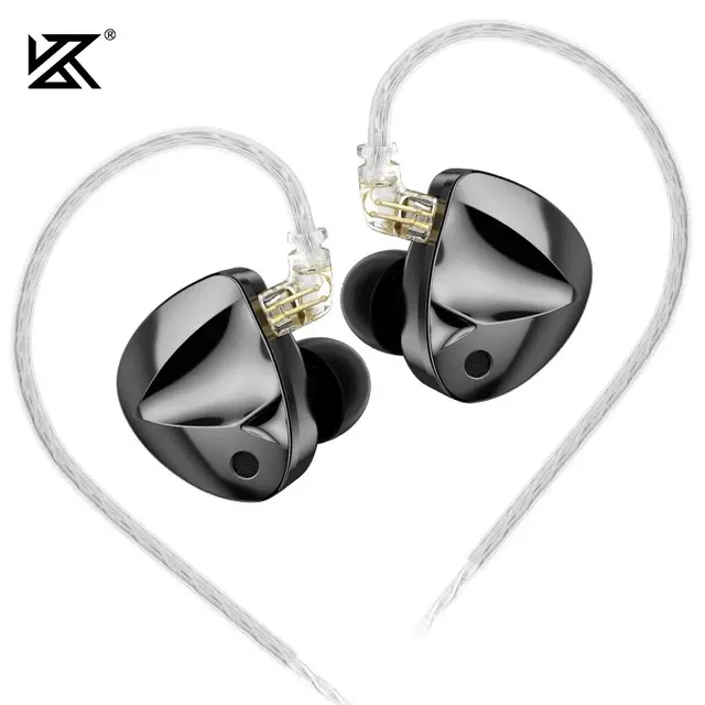 Słuchawki KZ D-Fi słuchawki douszne HIFI Bass monitora 4-poziomowy przełącznik strojenia słuchawki sportowe dźwięk radia zestaw słuchawkowy z redukcją szumów