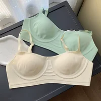Sujetadores ultrafinos sin costuras para mujer, ligero, inalámbrico, cómodo, Invisible, camiseta, sujetador, uso diario, superventas, lencería sin forro