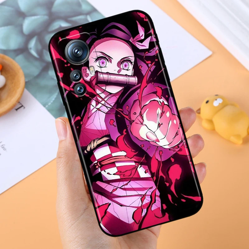 Anime Demon Slayer Japanese For Xiaomi Mi 14 13T 13 12T 12 11T 11i 11 10T 10 Pro Lite Ultra 5G Black TPU Phone Case