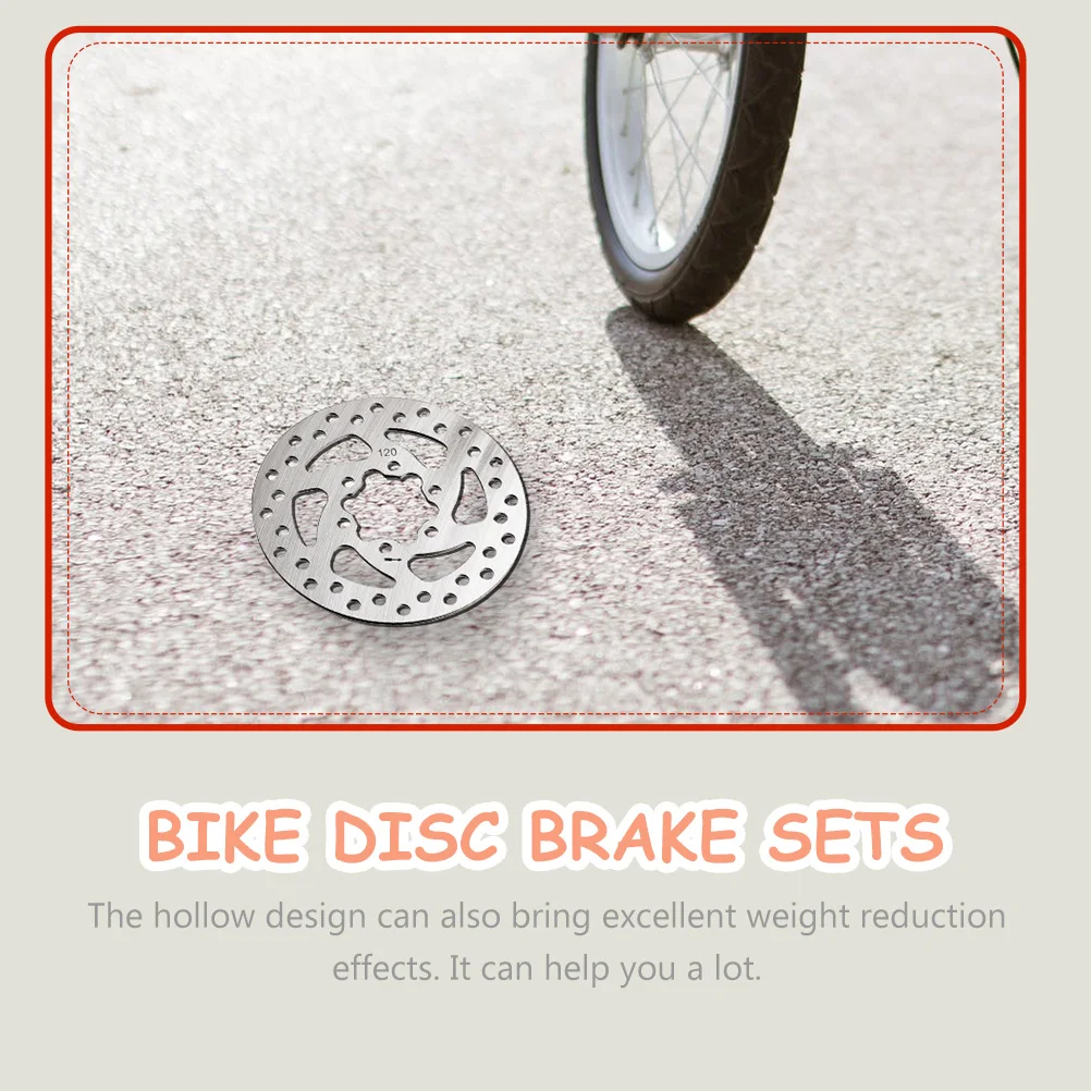

6pcs Stainless Steel Rotor for Electric Scooter Hollow Design High Strength Heat Dissipation Scooter Brake Disc Bike Disc Brake