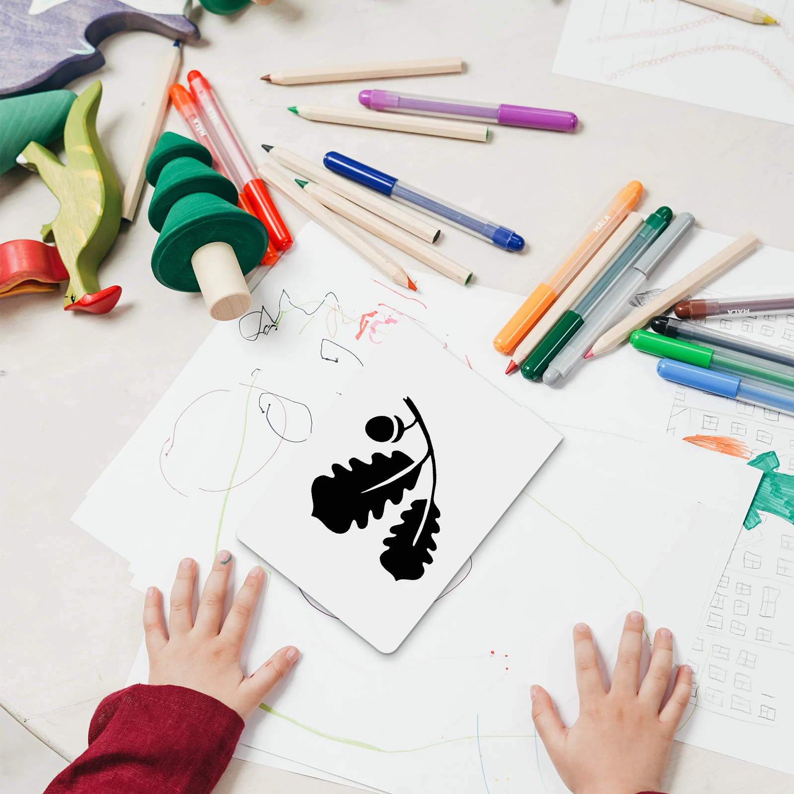 

12pcs Leaves Templates Hollow Stencils for Kids Drawing Practice Hollow Painting Template PET Material Safe DIY Craft Gift