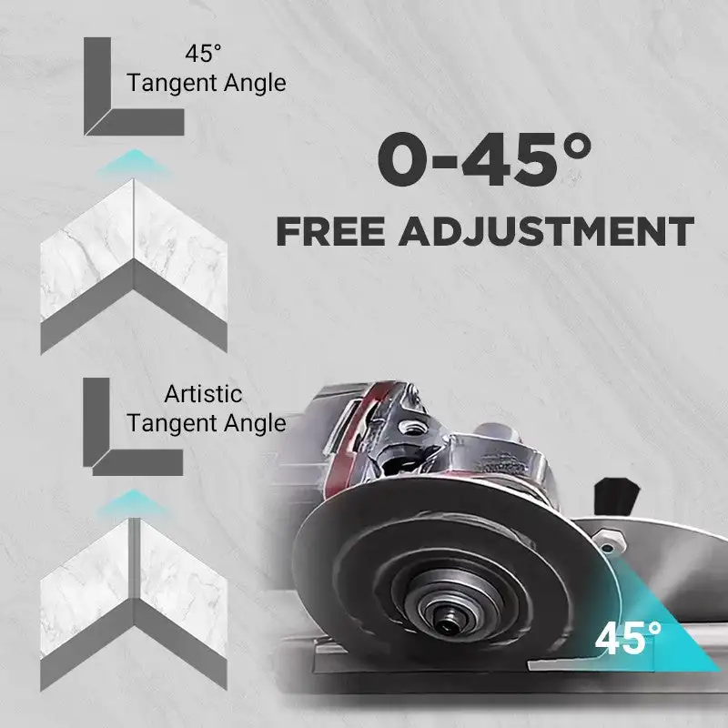 Angle Grinder Stand para telha, 45 ° chanfro corte