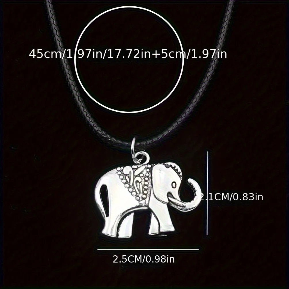 1 Pair of Earrings 1 Necklace Cute Elephant Pattern Match Daily Outfits Party Accessory Dainty Birthday Chrismas Gift For Women