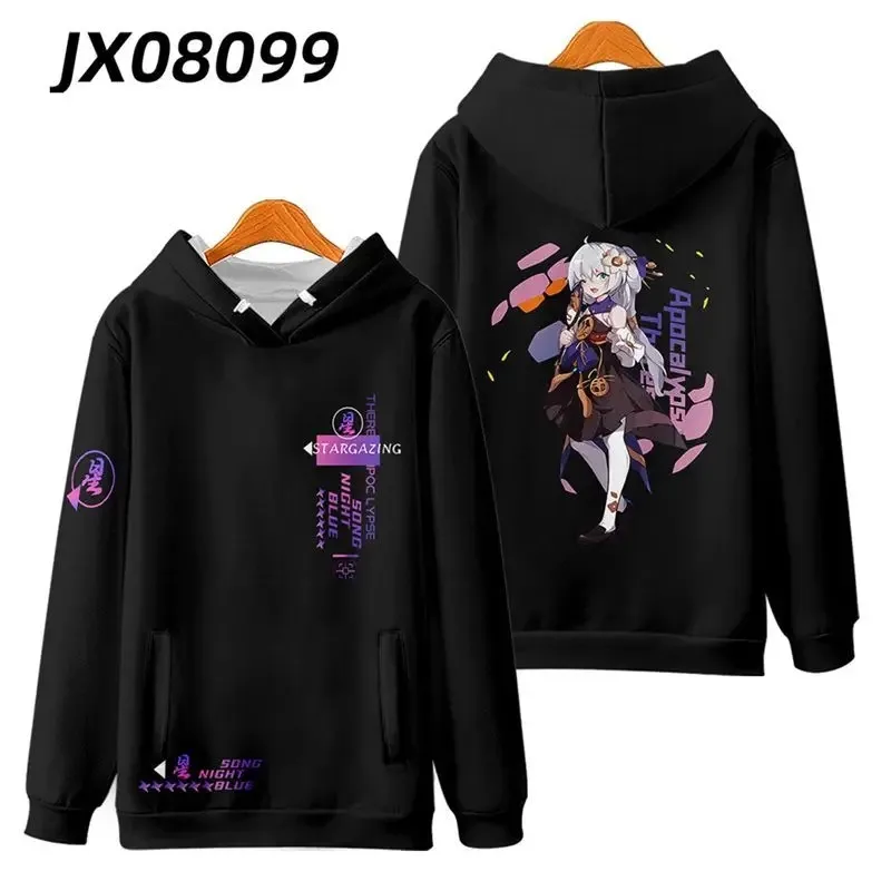 Anime Honkai Impact 3 Theresa Apocalypse Cosplay Hoodie Women Men Harajuku Sweatshirt Streetwear Hip Hop Pullover Hooded Jacket