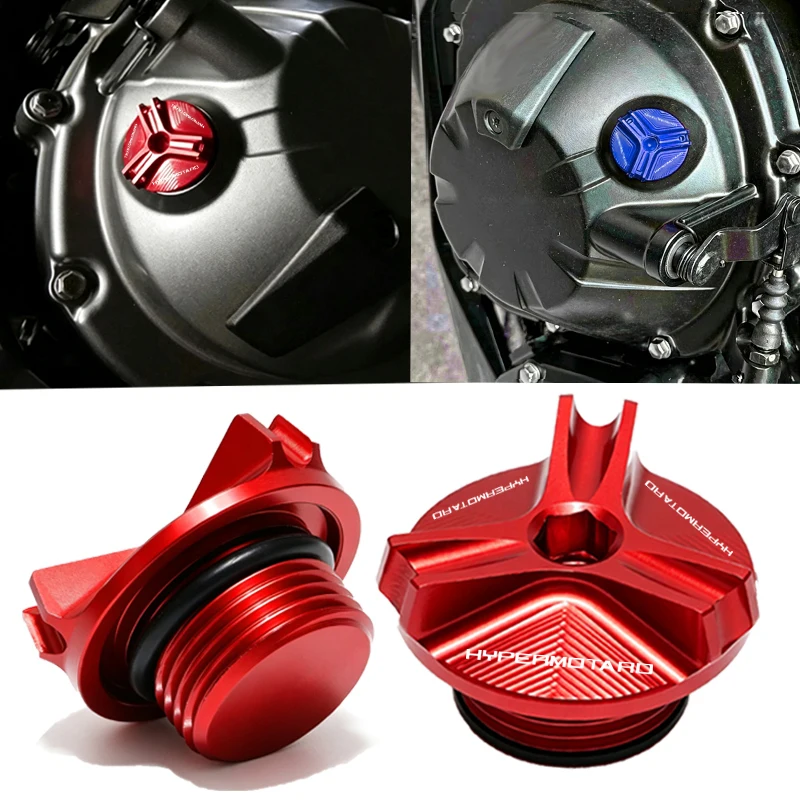 For Ducati Hypermotard 950 950SP 698 796 821 939 Motorcycle CNC Aluminum Engine Oil Filler Cap Oil Plug Cover Accessories