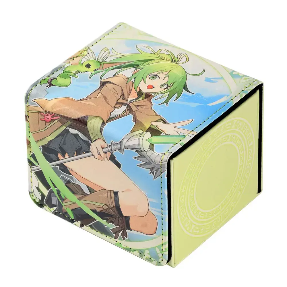 100+ PU Anime Cards Storage Box Deck Board Game TCG Cards Box Protector Bag for MGT/Pkm/Yu-gi-oh/Trading Card Collecting Game