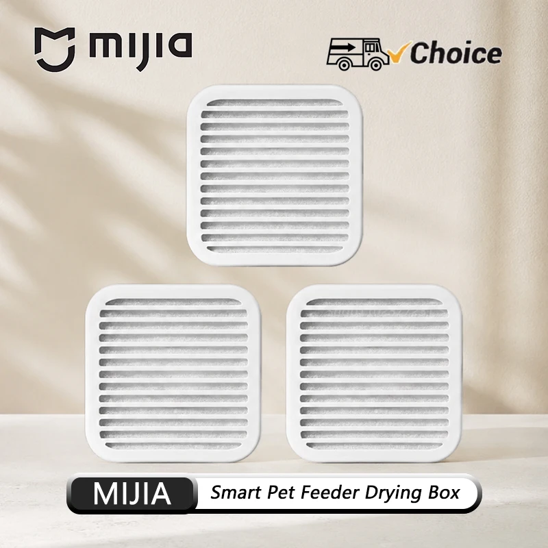 NEW MIJIA Pet Feeder 2 Drying Box Moistureproof Freshness Locking Dehumidifying Desiccant For Pet Food Work For Mihome App CN
