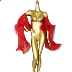 New T-stage Belly Dance Performance Costume Accessories Chiffon Arm Shawl Bar Party Dance Costume Accessories 7 Color