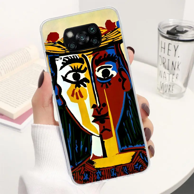 Picasso Abstract Art Painting Coque Phone Case For Xiaomi Poco X6 X5 X3 Nfc X4 Gt F6 F5 Pro F4 F3 F2 F1 M5s M4 M3 5G Soft Cover 