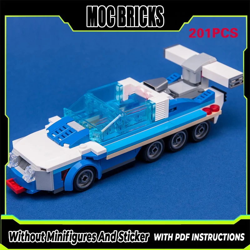 

Модель гоночного автомобиля MOC, конструктор из строительных блоков, маленький кабриолет, модульная технология, подарки, праздничный набор для сборки, детские игрушки