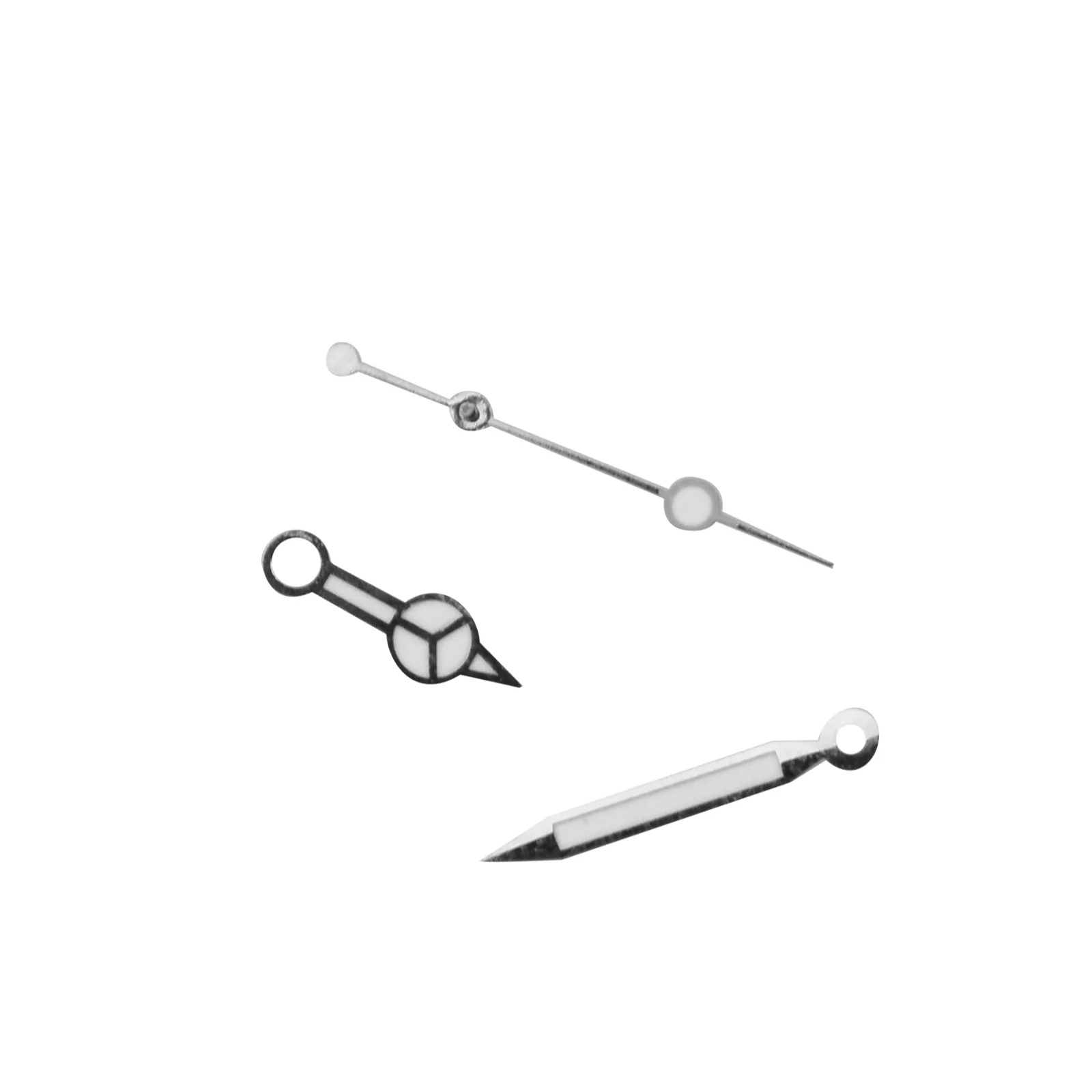 New Silver Plated Watch Hands Kit Compatible With ETA 2824 Tudor Submariner