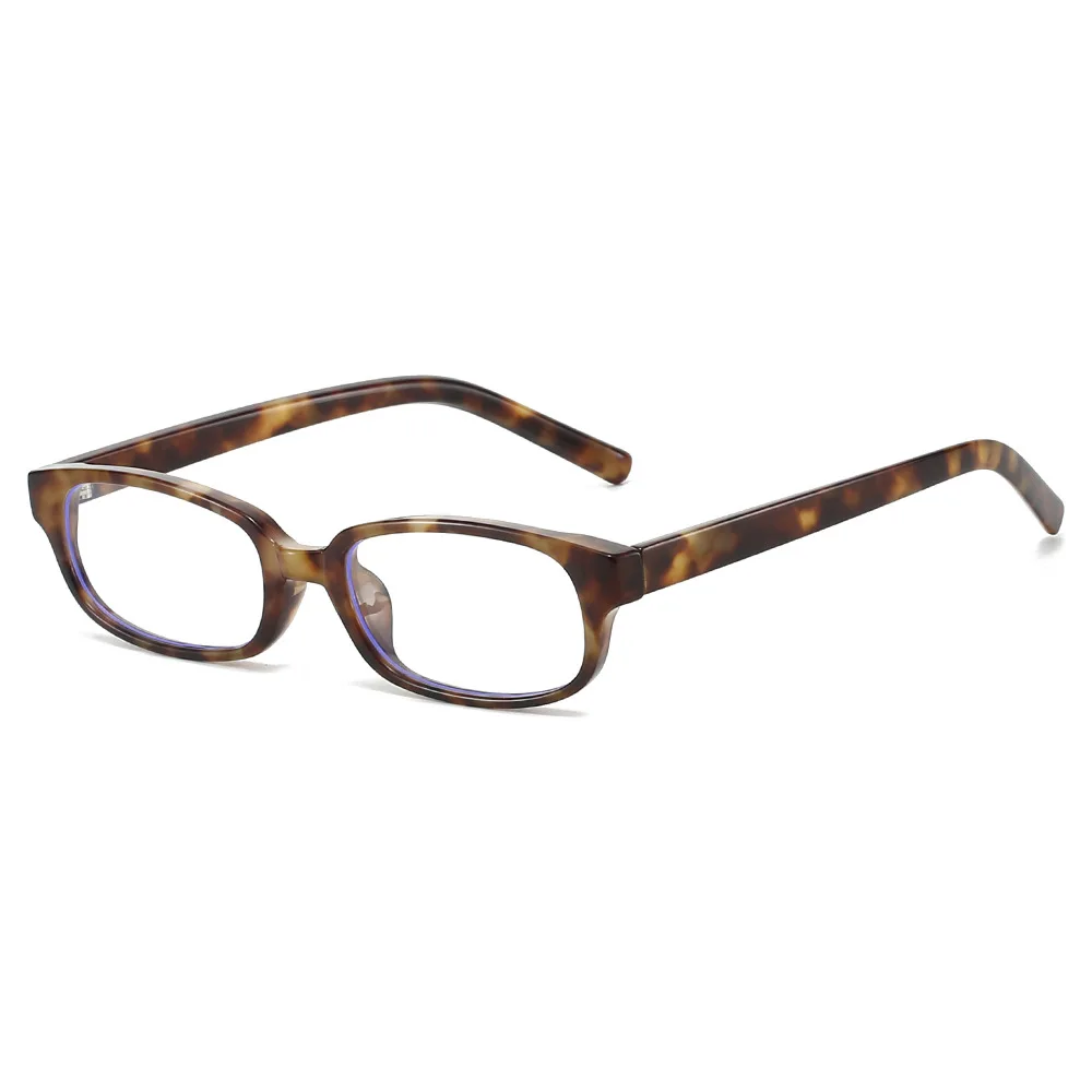 

New Retro Anti Blue Light Leopard Print Square Glasses Ins High Quality Anti Phone Computer Radiate Trend Style Glasses Unisex
